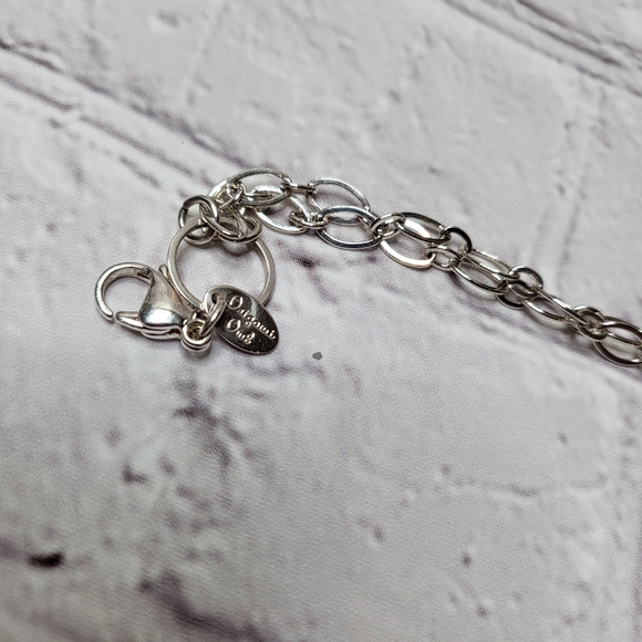 Origami Owl Silver Chain Necklace with Clip and Ghost Armor for Medium Locket - Picture 8 of 9